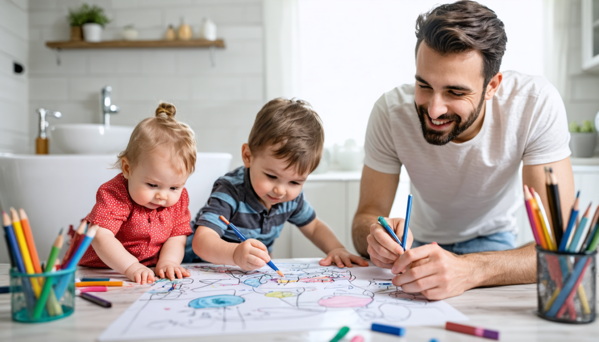 rendez le moment du bain ludique et éducatif avec des coloriages adaptés pour enfants, stimulant leur créativité tout en s'amusant dans l'eau.