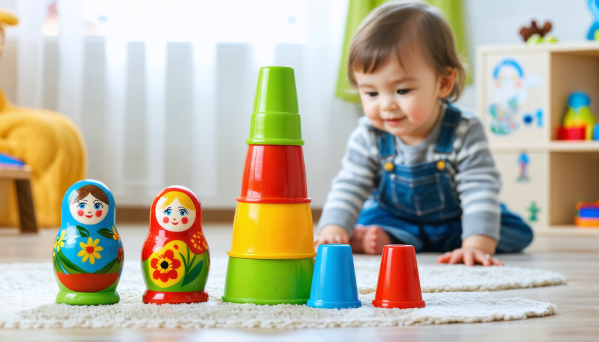 apprenez comment les jouets gigognes et les gobelets à empiler favorisent le développement moteur et cognitif de votre enfant tout en lui offrant des heures de jeu éducatif.