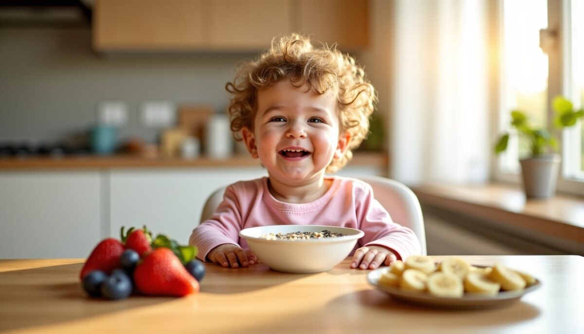 Suggestions gourmandes et équilibrées pour le petit-déjeuner d’un bébé d’un an