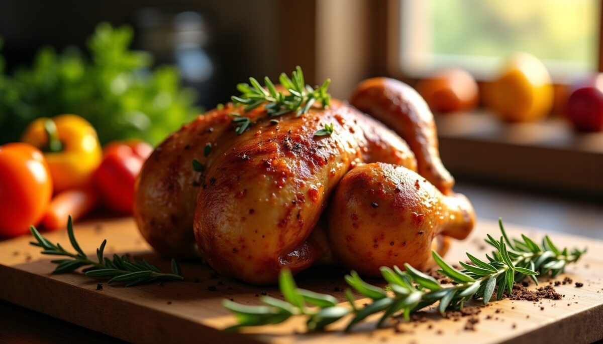 Cuisse de pintade rôtie au four : la recette inratable pour une viande fondante et pleine de saveurs